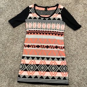 Half sleeve pretty winter dress